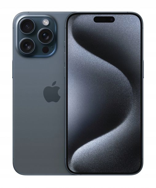 ﻿APPLE iPhone 15 Pro Max 1TB - Błękitny tytan