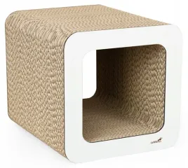 wytrzymaly-drapak-z-funkcja-legowiska-dla-kota-gattino-felek-bialy-38cm