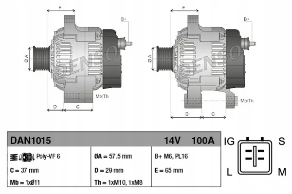 alternator-denso-dan1015-numer-katalogowy-czesci-dan1015