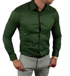 klasyczna-koszula-slim-fit-oliwkowa-elegancka-esp06-xxl