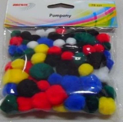 pompony-78szt-waga-z-opakowaniem-0-05-kg