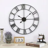 zegar-scienny-gockowiak-romain-czarny-50-cm-srednica-50-cm