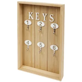 skrzynka-szafka-wieszak-na-klucze-6-haczykow-home-brazowa