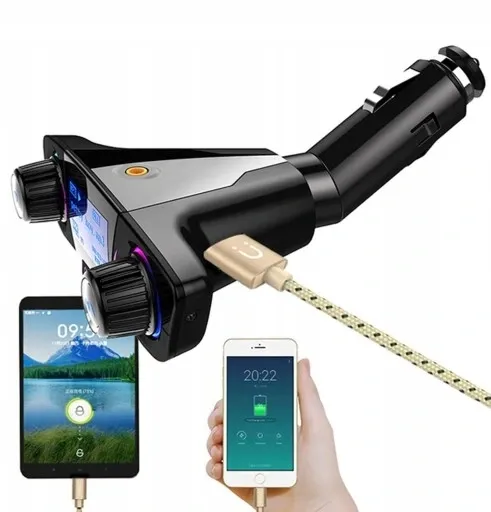 transmiter-fm-bluetooth-5-0-usb-multimedialny-8w1-kod-producenta-la18-adapter-do-samochodu-ladowarka
