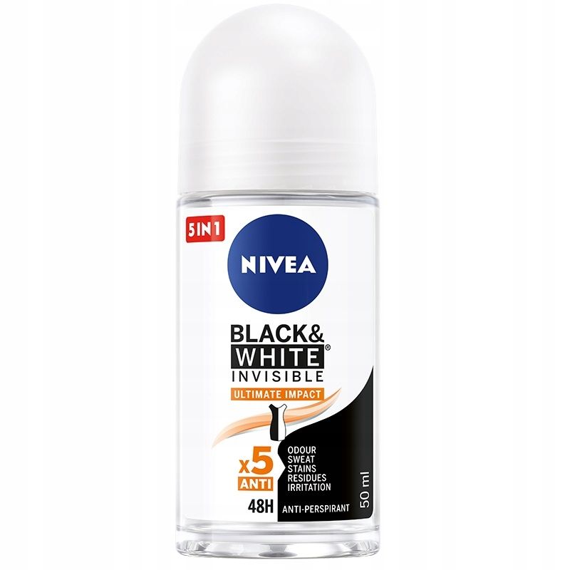 nivea black & white invisible ultimate impact antyperspirant w kulce 50 ml   