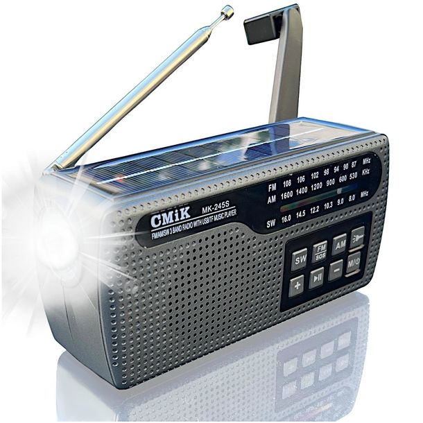 RADIO FM AM NA DYNAMO KORBKĘ SOLARNE POWERBANK LATARKA SURVIVALOWE AKU