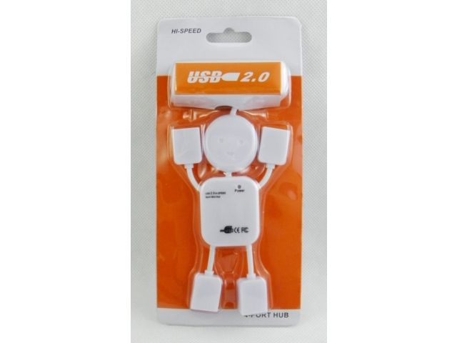 ﻿ROZGAŁĘZIACZ GNIAZDA USB HUB 4 porty 480Mbp LUDZIK