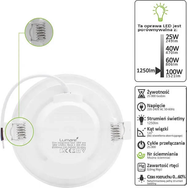 reflektory-wpuszczane-led-lumare-marka-inna