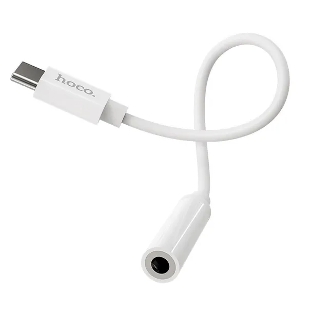 hoco-adapter-hf-audio-typ-c-do-jack-35mm-ls30-bialy