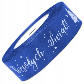 wstazka-nadruk-wesolych-swiat-niebieska-25mmx225m