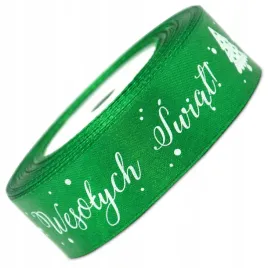 wstazka-nadruk-wesolych-swiat-zielona-25mmx225m