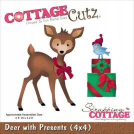 wykrojnik-cottagecutz-deer-with-presents