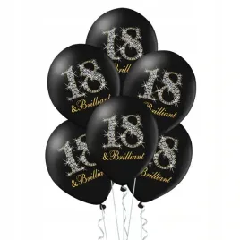 balony-30-cm-18andbrilliant-pastel-czarny-6-sztuk-uodziny-osiemnastka