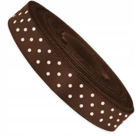 wstazka-w-kropki-12mm-20m-brazowa-tk32-tasiemka