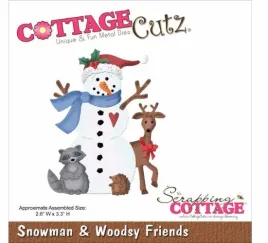 wykrojnik-cottagecutz-snoowman-and-woodsy-friend