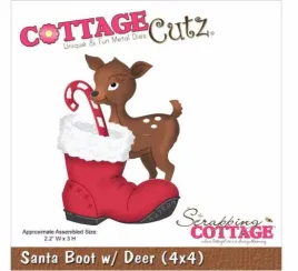 wykrojnik-cottagecutz-santa-boot-w-deer-wyprzedaz
