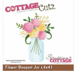 wykrojnik-cottagecutz-flower-bouquet-jar-wyprzedaz
