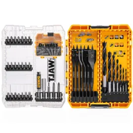 zestaw-57-akcesoriow-wiertarskich-bitow-i-wiertel-do-drewna-dewalt-dt70768