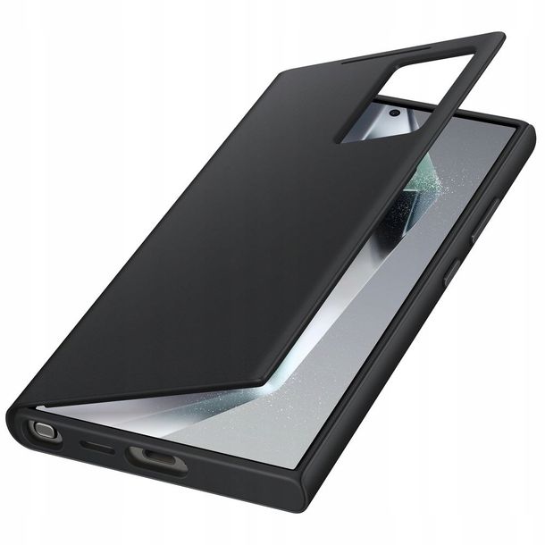 Oryginalne Etui Smart View Wallet Case Czarne do Samsung Galaxy S24 Ultra