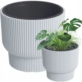 doniczka-cylindryczna-z-wkladem-prazkowana-30-cm-biala