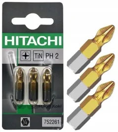hitachi-bit-ph-2-25mm-1-4-tin-3szt