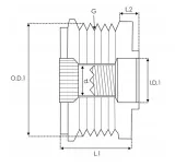 kolo-pasowe-afp6003-litens-chrysler-2-5crd-jakosc-czesci-zgodnie-z-gvo-q-oryginal-z-logo-producenta-czesci-oem-oes