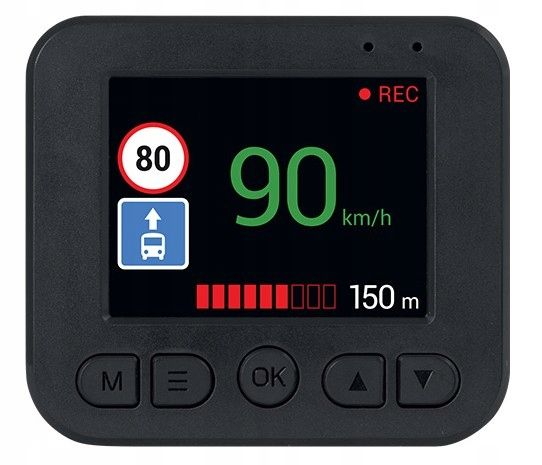 Wideorejestrator kamera samochodowa Navitel MSR300 GPS prędkościomierz ...