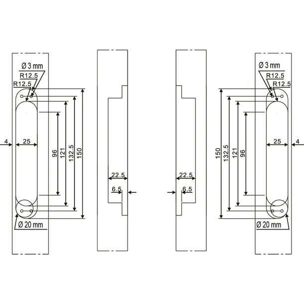 Zawias chowany do drzwi bezprzylgowych AXA 150mm – 176885994 - ERLI.pl