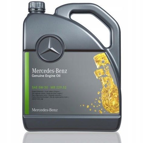 Фото - Моторне мастило Mercedes-Benz ORYGINALNY OLEJ MERCEDES SAE 5W30 MB 229.52 5L DPF 