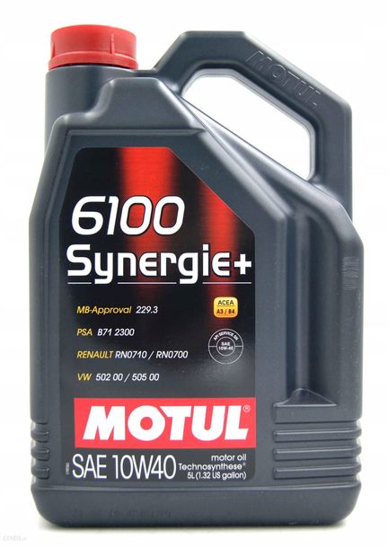 Фото - Моторне мастило ﻿Motul 6100 Synergie + 10W40 5L ORYGINAŁ ŚWIEŻY