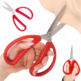 duze-nozyczki-kuchenne-uniwersalne-domowe-wytrzymale-ostre-czerwone-17cm