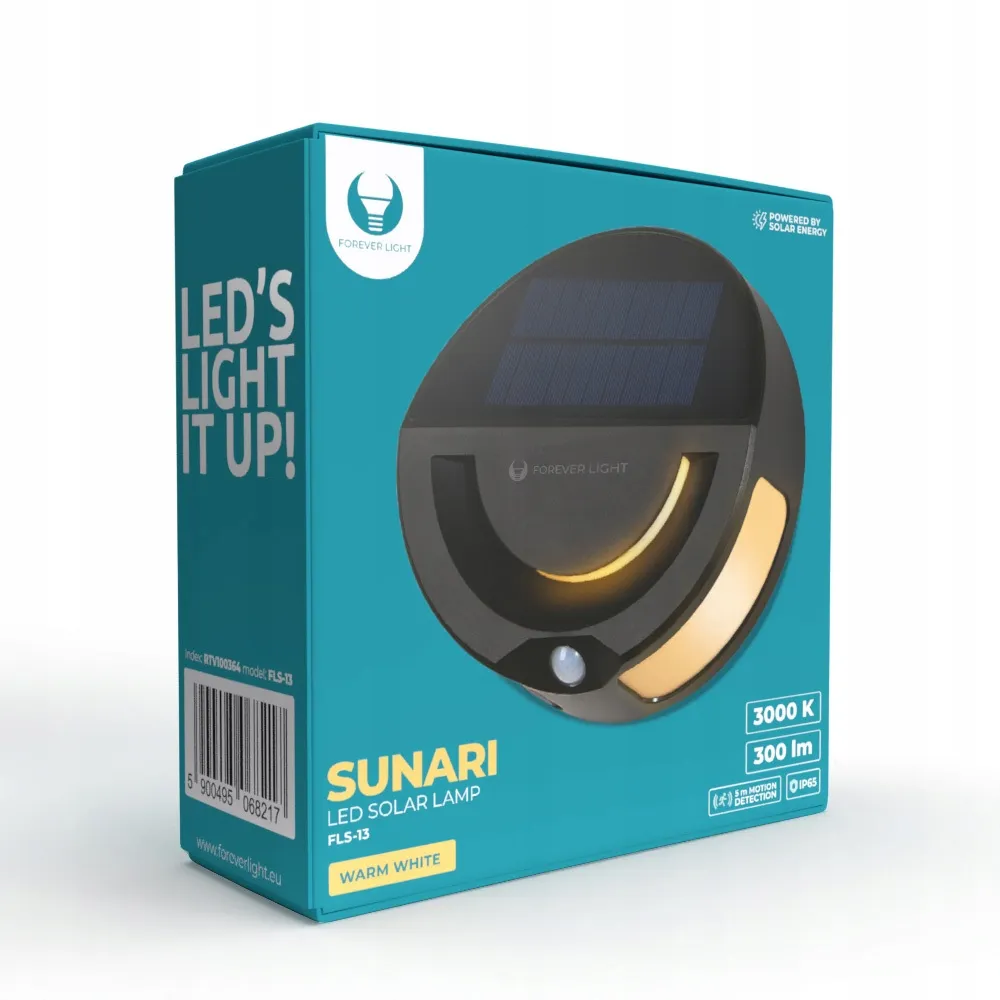 lampa-solarna-led-32-smd-pir-6w-300lm-3000k-1200mah-li-ion-forever-light