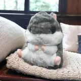 chomik-3w1koc-przytulanka-szary-stan-nowy