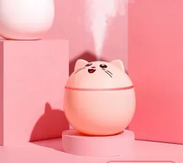 lampka-nocna-i-nawilzacz-powietrza-kotek-2w1-rozowy-okragly-pink