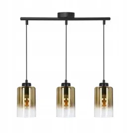 lampa-wiszaca-aspra-czarny-3x60w-e27-klosz-bursztynowy