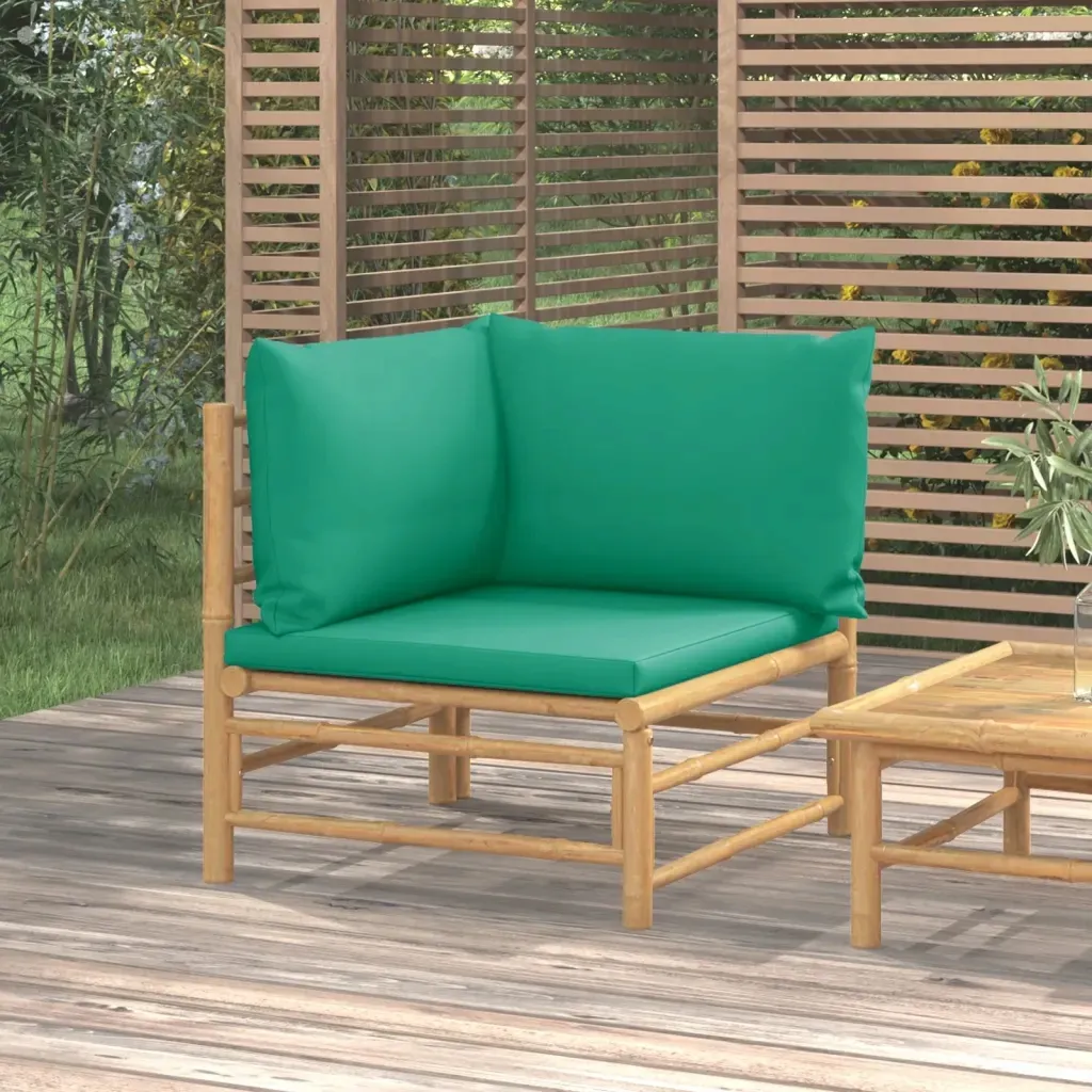 sofa-narozna-do-ogrodu-bambus-zielona