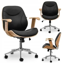 fotel-do-biurka-z-drewna-gietego-z-regulacja-wysokosci-ray-czarny-dab