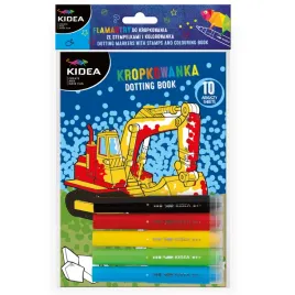kidea-kropkowanka-kolorowanka-malowanie-kropkami-flamastry-stempelki-pojazd