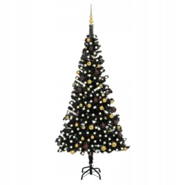 sztuczna-choinka-z-led-i-bombkami-czarna-210-cm