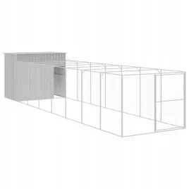 buda-dla-psa-z-wybiegiem-jasnoszara-214x865x181