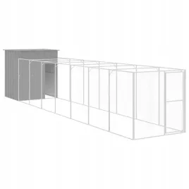 buda-dla-psa-z-wybiegiem-jasnoszara-165x863x181-cm-stal