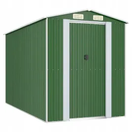 szopa-ogrodowa-zielona-192x357x223-cm-stal-galwanizowana