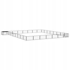 kojec-dla-psa-32-panele-czarny-100x50-cm-stal