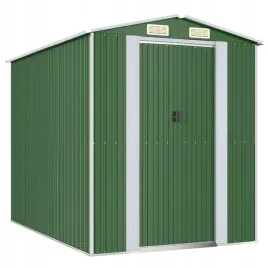 szopa-ogrodowa-zielona-192x274x223-cm-stal-galwanizowana