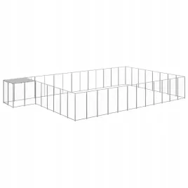 kojec-dla-psa-srebrny-3025-m-stalowy