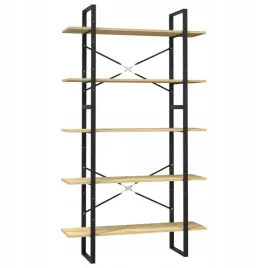 5-poziomowy-regal-na-ksiazki-100x30x175-cm-drewn
