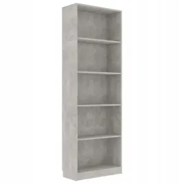5-poziomowy-regal-na-ksiazki-betonowy-szary-60x2