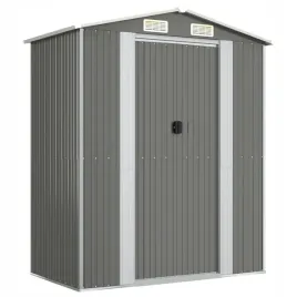 szopa-ogrodowa-jasnoszara-192x108x223-cm-stal-galwanizowana