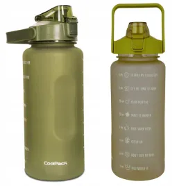 coolpack-bidon-butelka-na-wode-2l-z-miarka-motywacyjna-olive-green-z25012