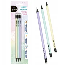 3-x-olowek-premium-z-gumka-hb-pastel-kidea-97203